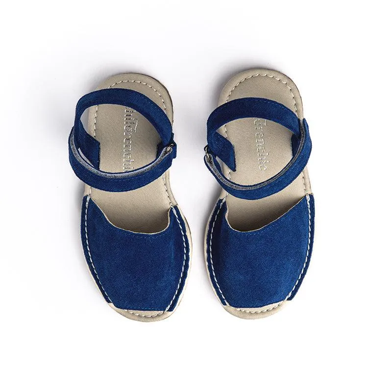 Suede Sandals in Royal Blue